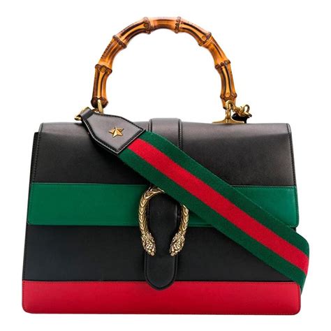 gucci large tote with tiger and snake patch|GUCCI Calfskin Bamboo Web Large Dionysus Top Handle Bag .